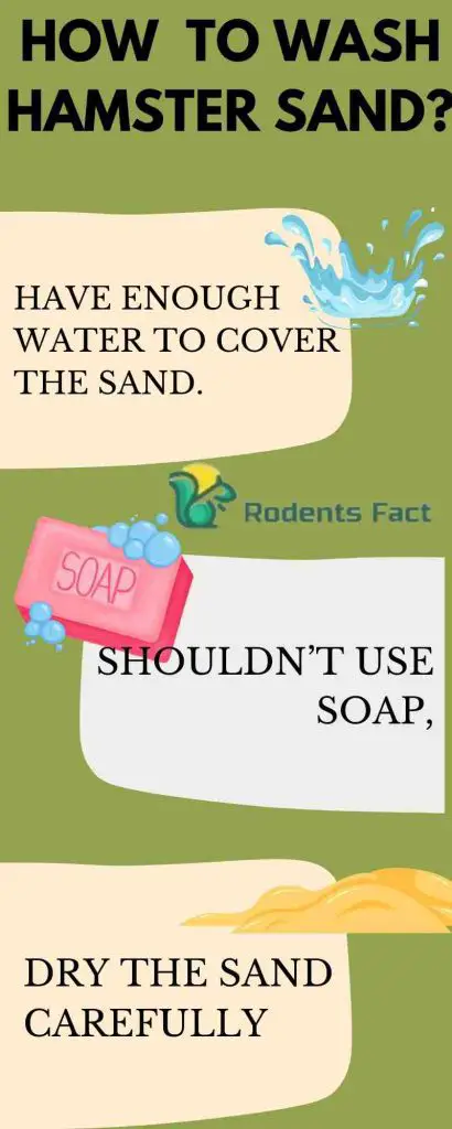 How to Wash Hamster Sand