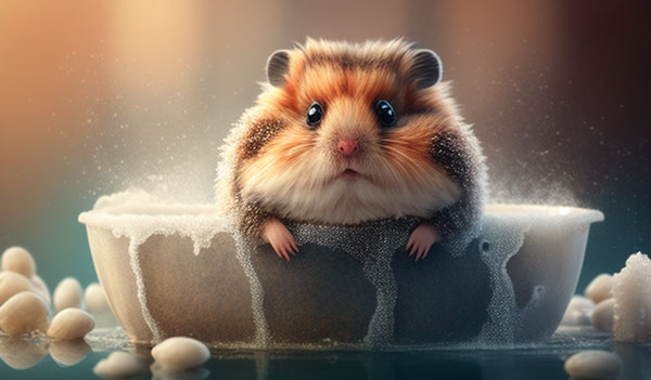 Hamster Water Bathing Procedure