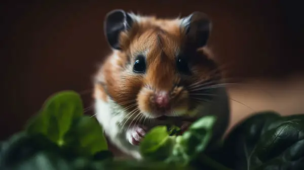 Hamsters Eat Spinach